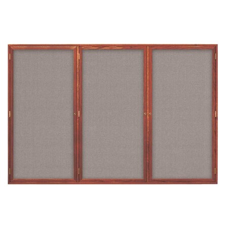 United Visual Products Open Faced Traditional Rounded Corkboard UV639ARC-GOLD-KEYLIME
